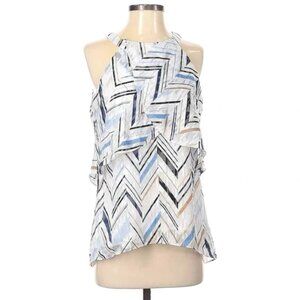 White House Black Market Petunia Burnout Top Size 12